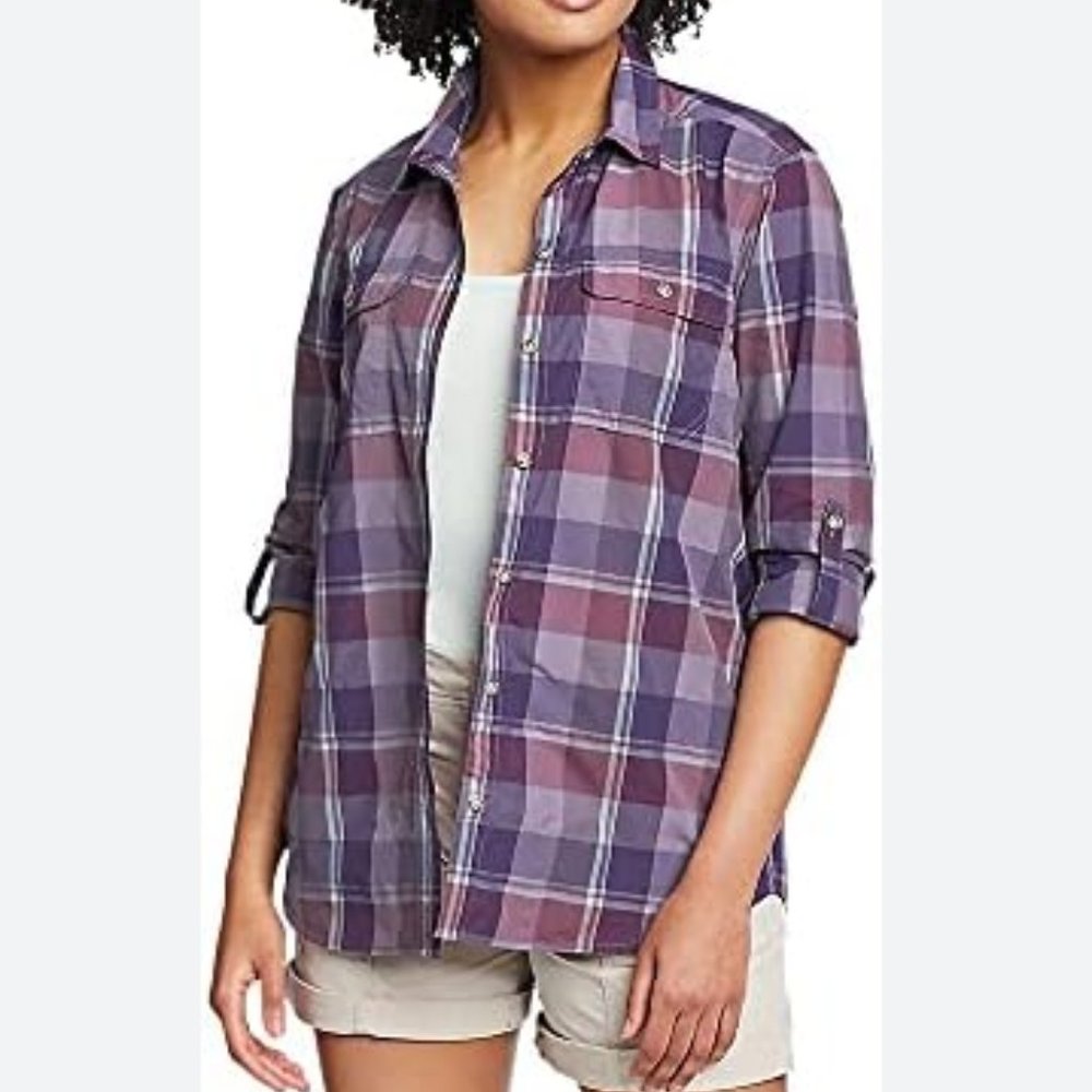 NWT Eddie Bauer Women's Mountain Long-Sleeve Shirt